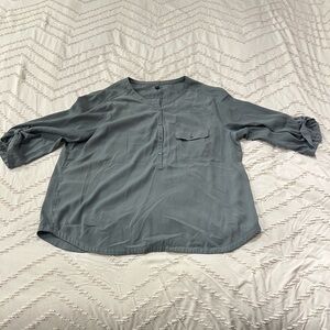 Aerie Charcoal Casual Button Down Shirt